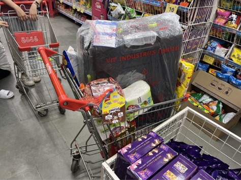 インド スーツケース スーパーマーケット